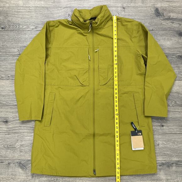 The North Face Trench Coat Size XL Womens M66 Tech Green Moss Full Zip $230 - Picture 4 of 13